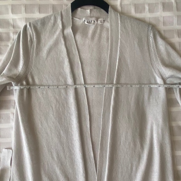 Gap Linen Blend Cardigan Light Baby Blue - Picture 6 of 11